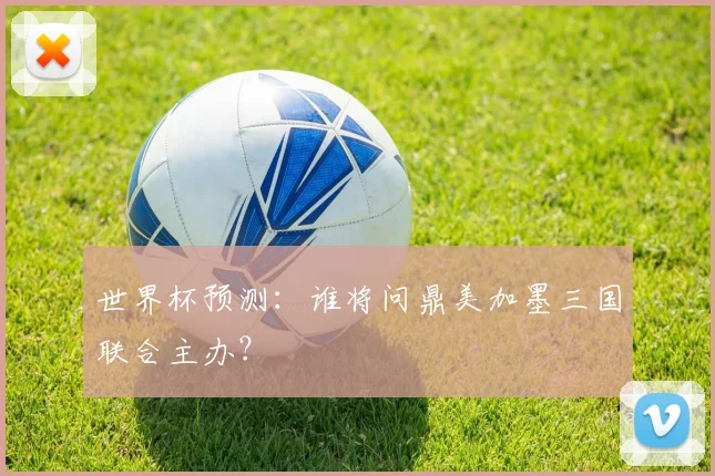 世界杯预测:谁将问鼎美加墨三国联合主办?